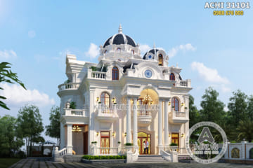 Thiết kế biệt thự đẹp 3 tầng tân cổ điển tại Nghệ An – ACHI 31101