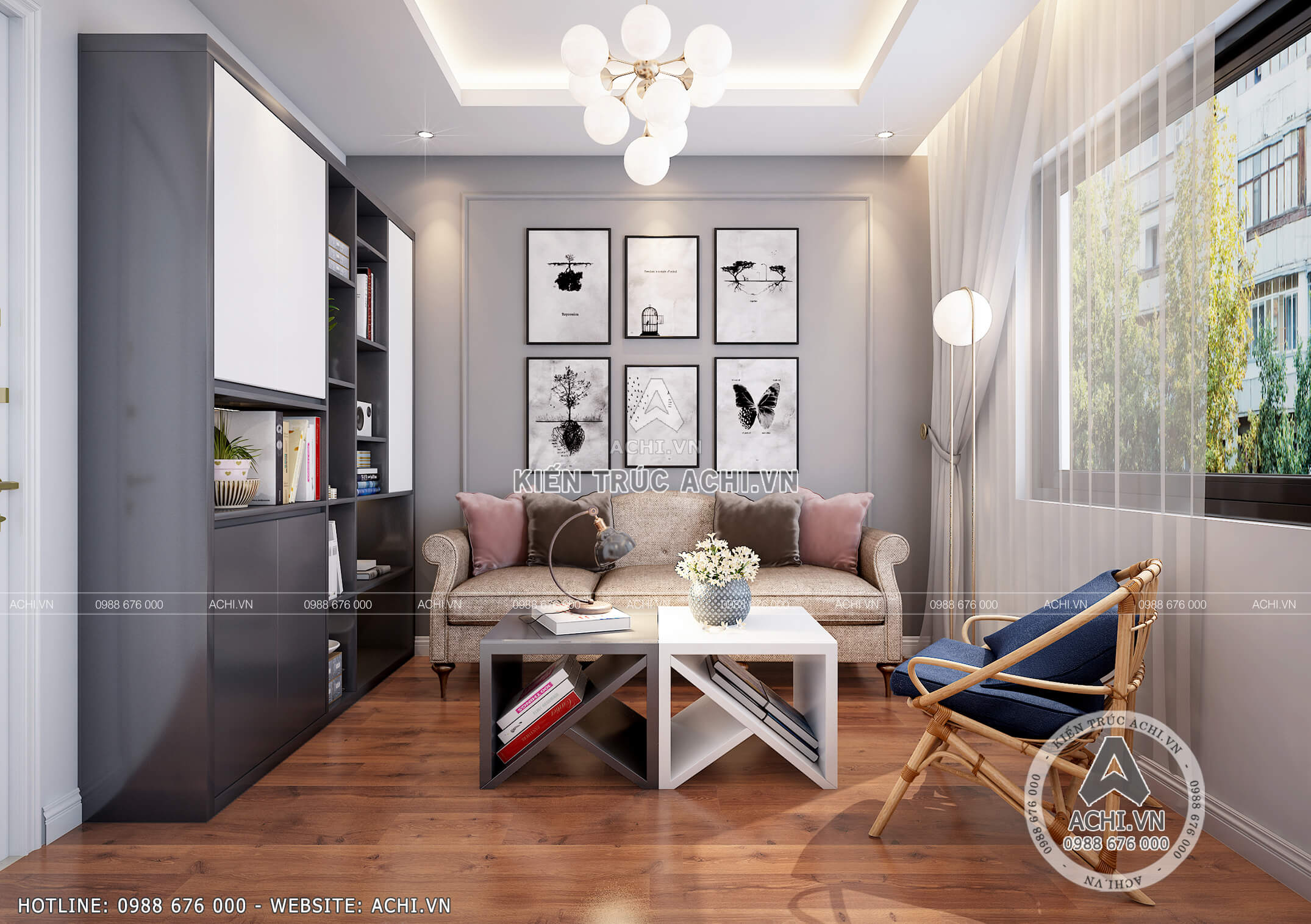 Địa chỉ thiết kế nội thất chung cư giá rẻ trọn gói cho căn hộ 2022