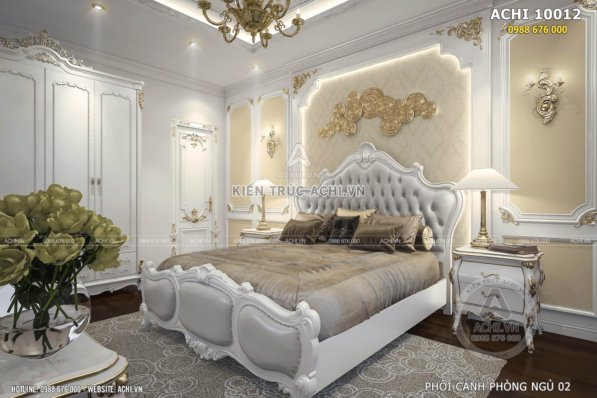 Thiết kế nội thất phòng ngủ mang phong cách tân cổ điển đẹp nhất xu hướng