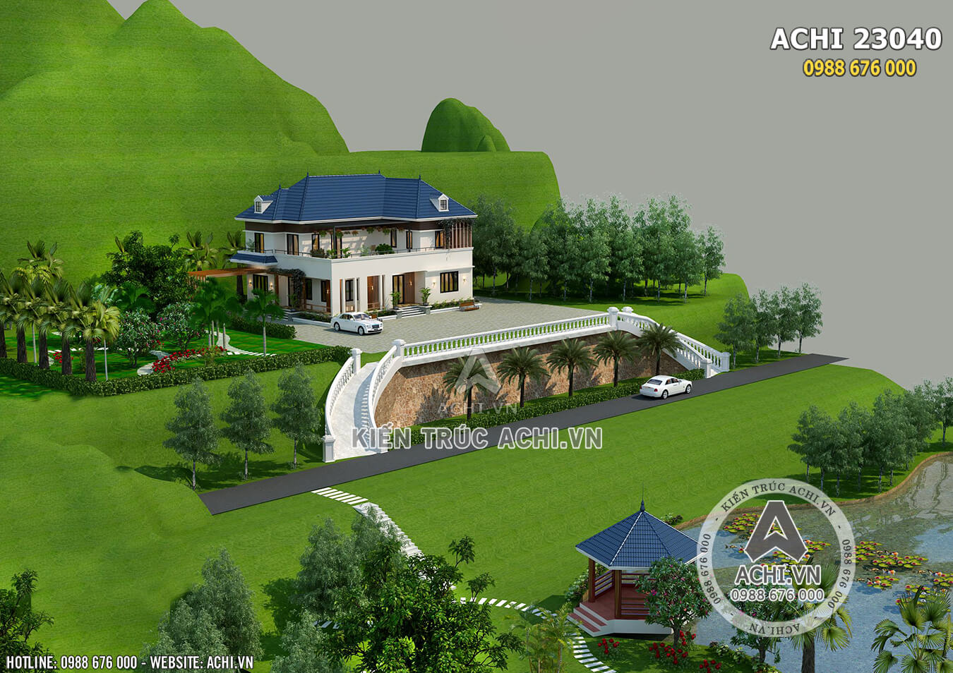 Biệt thự nhà vườn đẹp với tổng chi phí 600 triệu ở Vĩnh Phúc