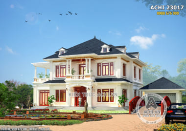 Mẫu biệt thự nhà vườn 2 tầng mái thái tại Hà Giang – ACHI 23017