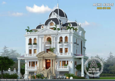 Mẫu biệt thự 3 tầng tân cổ điển đẹp tại Ninh Thuận – ACHI 43605