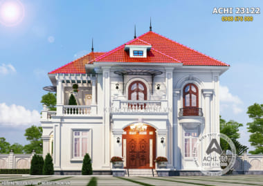 Mẫu biệt thự 2 tầng đẹp tân cổ điển tại Bình Phước – Mã số: ACHI 23122