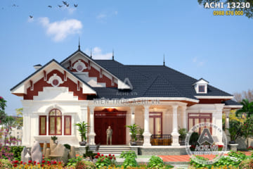 Mẫu thiết kế nhà vườn đẹp 1 tầng lầu – Mã số: ACHI 13230