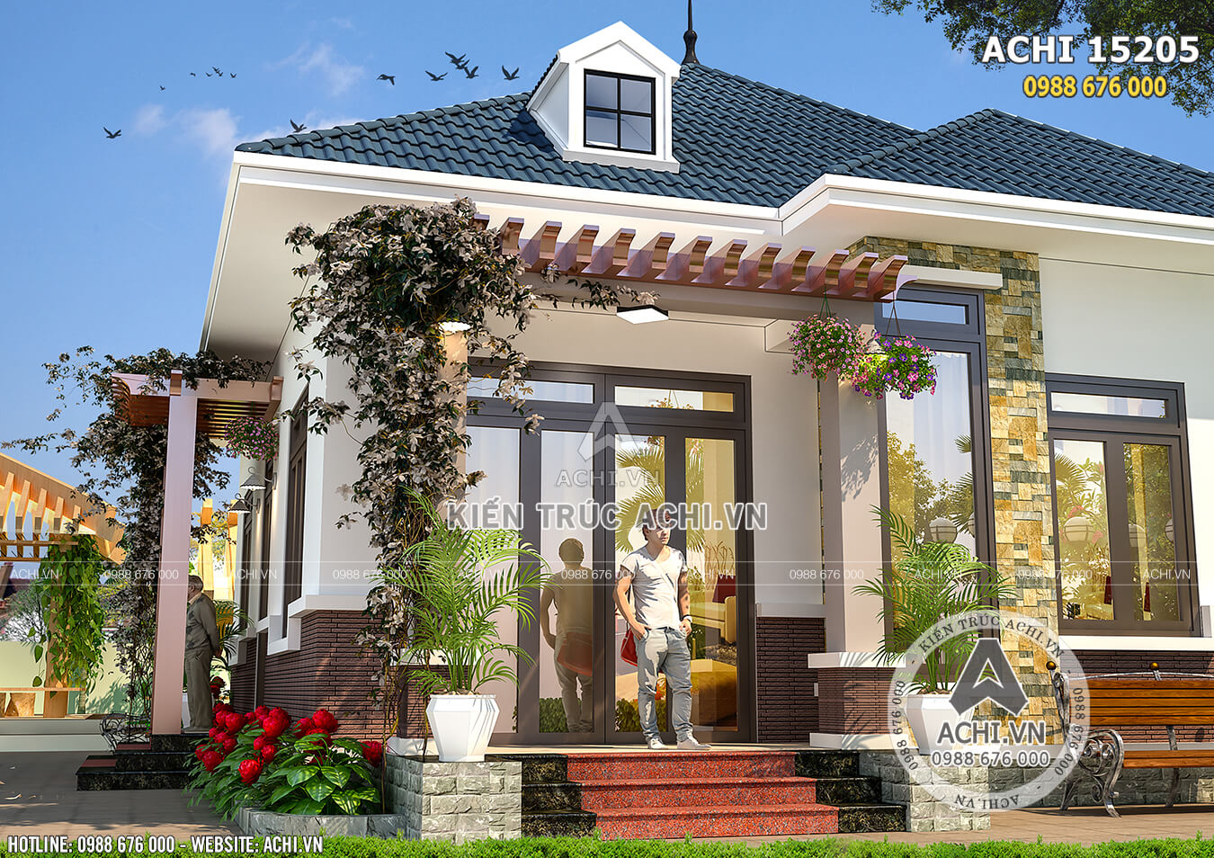 Giới thiệu các mẫu nhà ống 3 tầng mái thái mặt tiền 5m đẹp được nhiều gia  đình yêu thích - Kiến trúc Angcovat