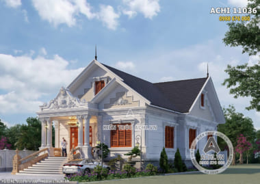 16+ mẫu biệt thự nhà vườn 1 tầng mái Thái SIÊU ĐẸP 2021