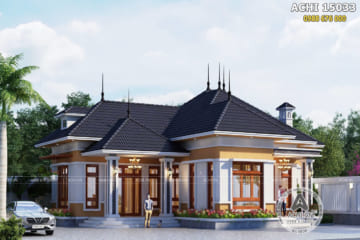 Thiết kế nhà cấp 4 mái Thái đơn giản – Mã số: ACHI 15033