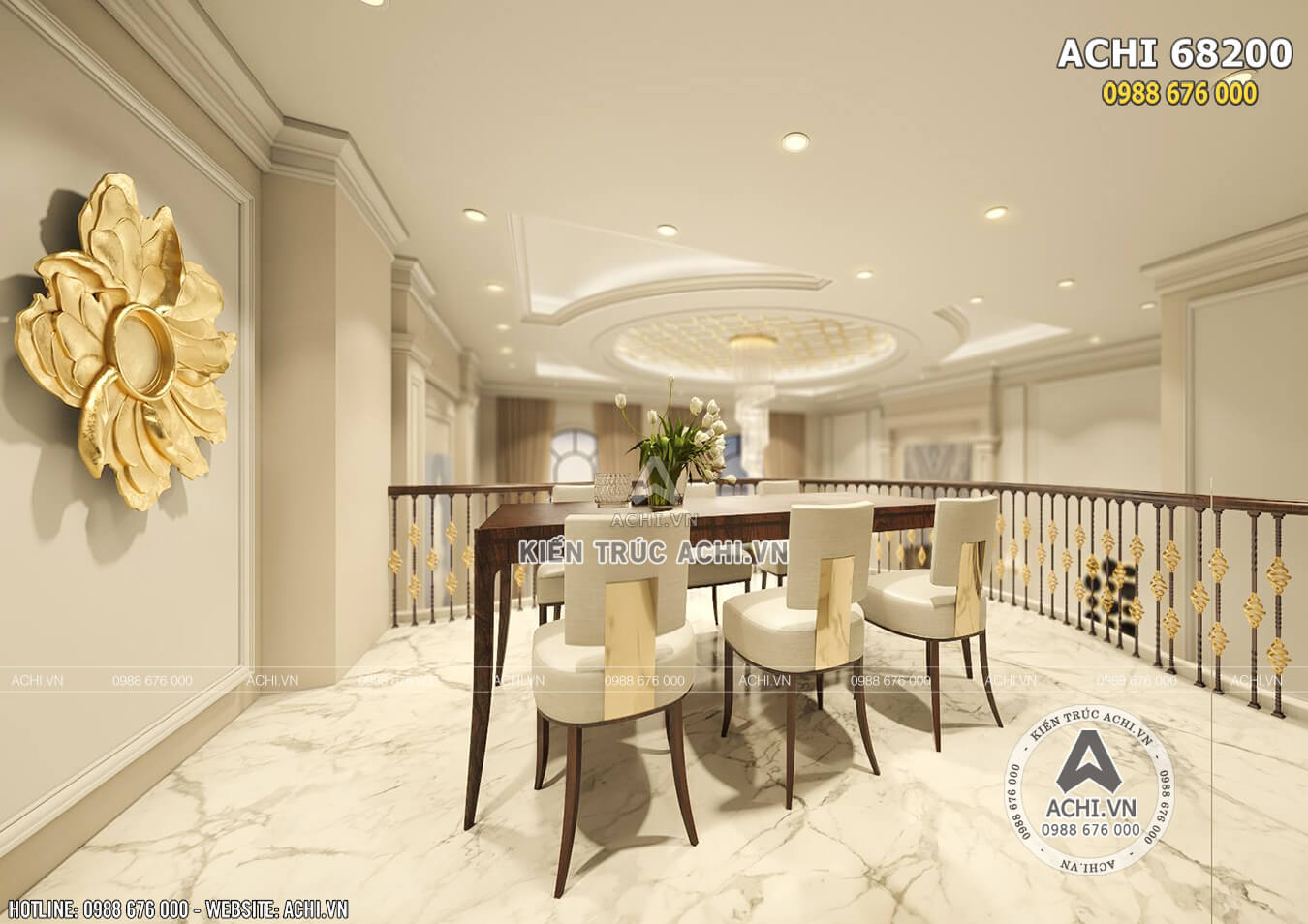 Phối cảnh 3D mẫu thiết kế nội thất khách sạn 2 sao đẹp tại Hà Nam