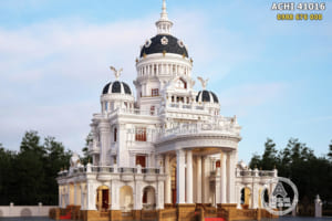 Mẫu dinh thự lâu đài 3 tầng 1 tum đẹp tại Bình Định – Mã số: ACHI 41016