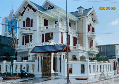 Đơn giá thi công nhà 3 tầng tân cổ điển mái Thái