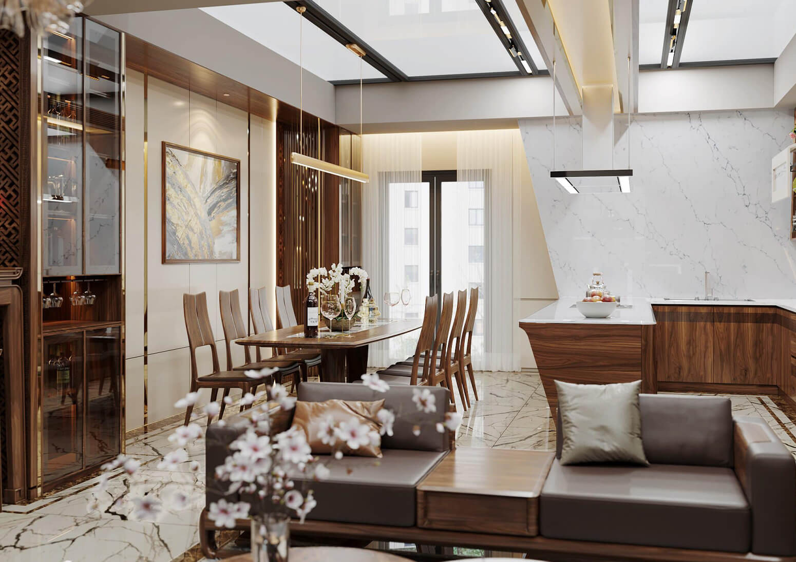 Một góc view đẹp thiết kế nội thất hiện đại, đơn giản và tinh tế