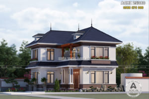 Cùng chiêm ngưỡng mẫu nhà chữ l 2 tầng 100m2 tại Hà Nội – Mã số: ACHI 25380