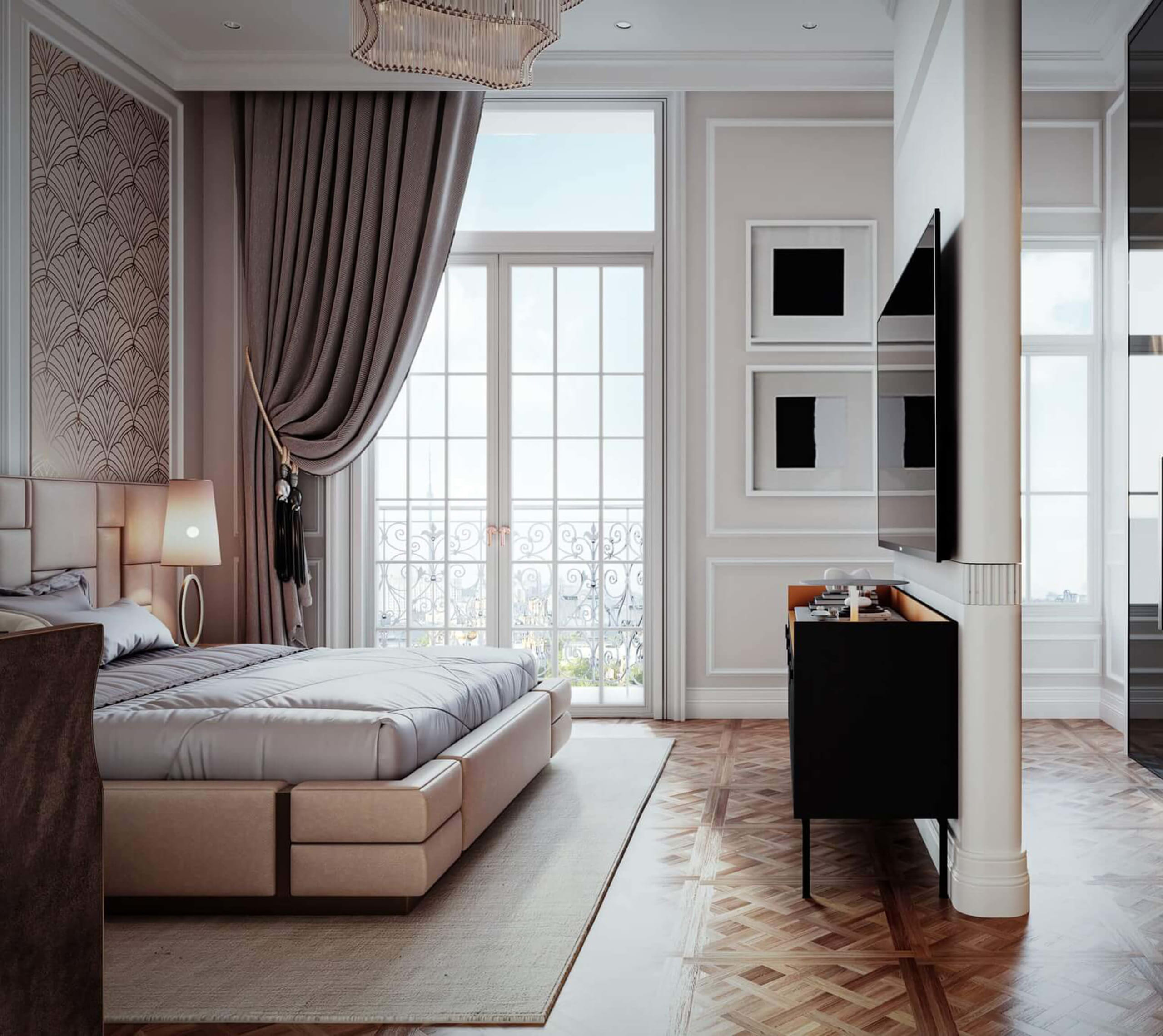 Nội thất phòng khách với thiết kế thoáng đãng, tiện nghi.