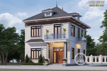 Mẫu biệt thự 2 tầng mái nhật 100m2 kiến trúc hiện đại đẹp – ACHI 25227