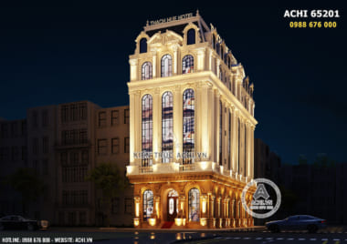 Thiết kế khách sạn 3 sao Mộc Châu đẹp tân cổ điển – ACHI 65201