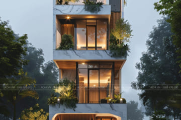 Tư vấn thiết kế các mẫu nhà phố 4 tầng 1 tum vạn người mê
