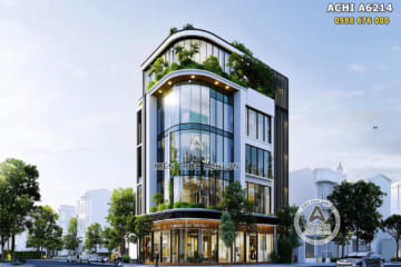 Xuýt xoa 4 mẫu thiết kế nhà phố 5 tầng lô góc 2 mặt tiền đẹp hiện đại
