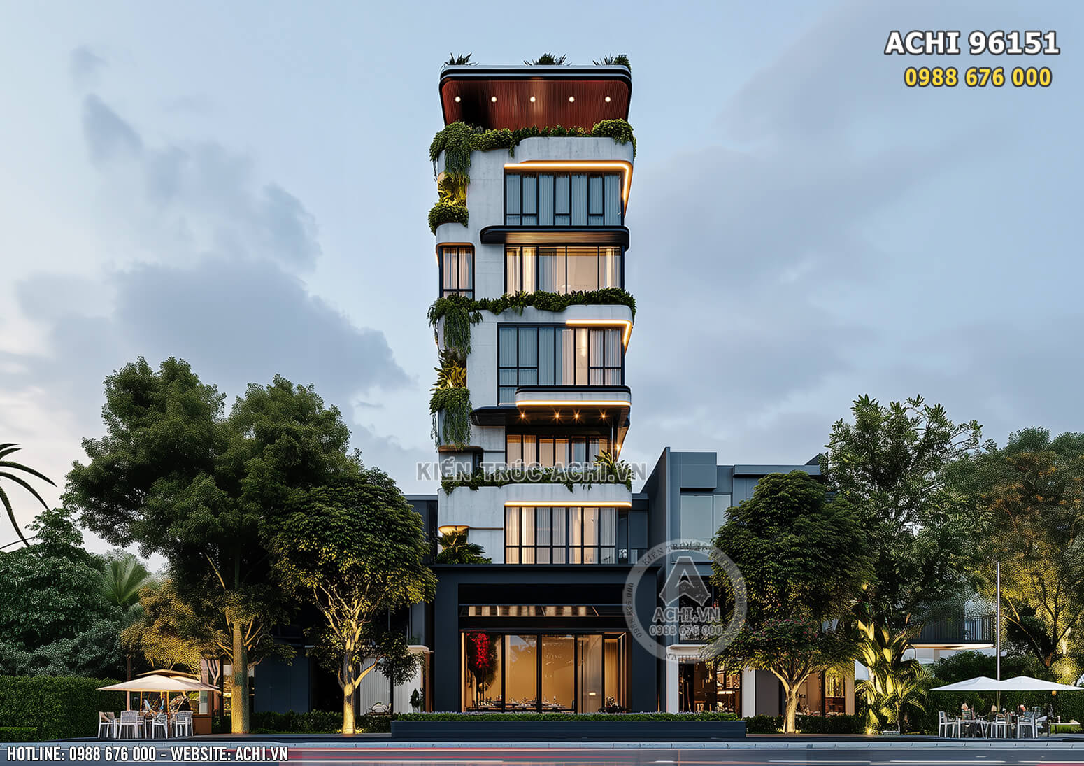 Phối cảnh 3D ngoại thất mẫu thiết kế nhà phố hiện đại