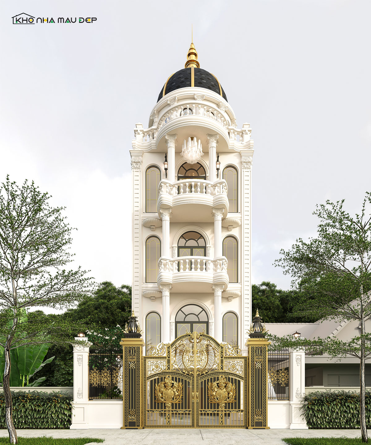 Vẻ đẹp sang trọng của mẫu thiết kế tân cổ điển tại Cầu Giấy